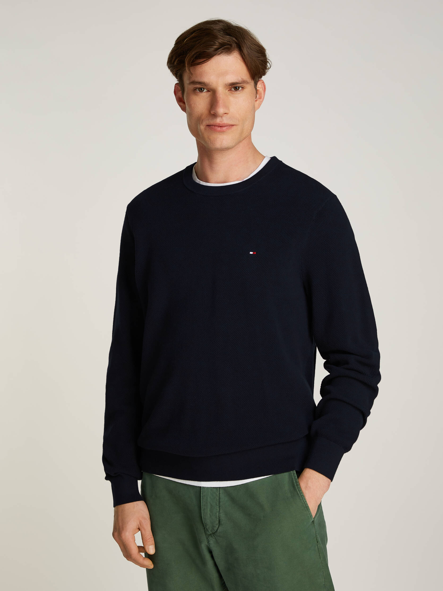 

Свитер Tommy Hilfiger Regular Fit, темно-синий