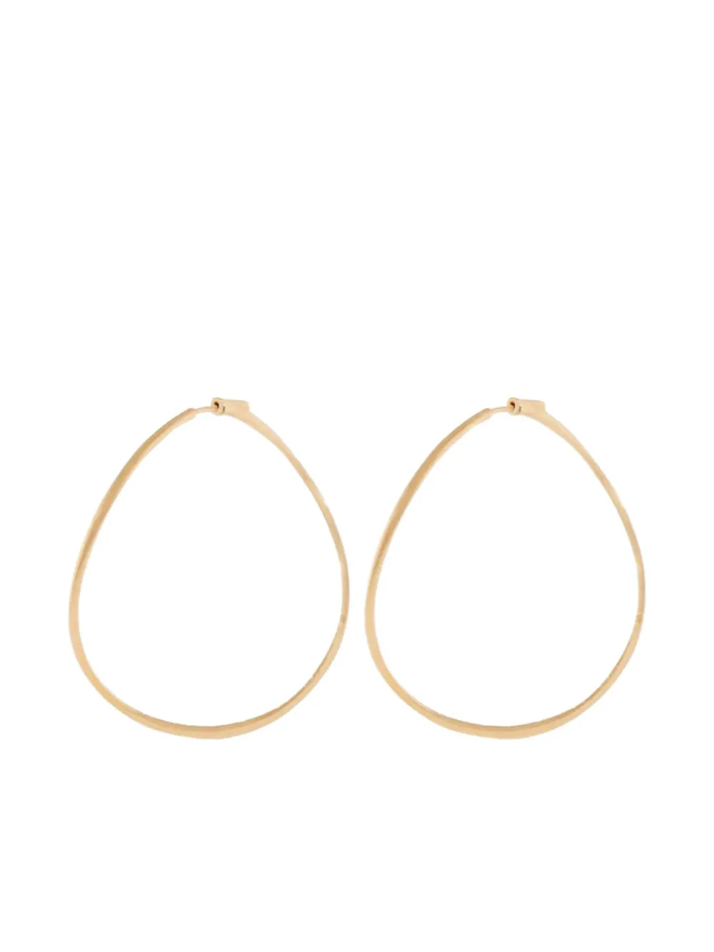 

14k rose gold Twisted earrings Anita Ko, розовый