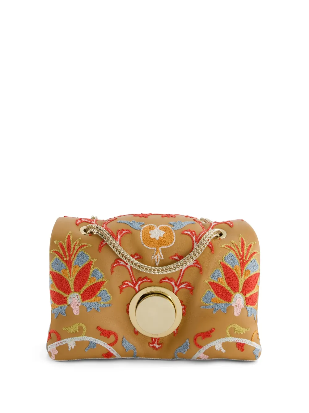 

Сумка-тоут с цветочной вышивкой Giambattista Valli, коричневый