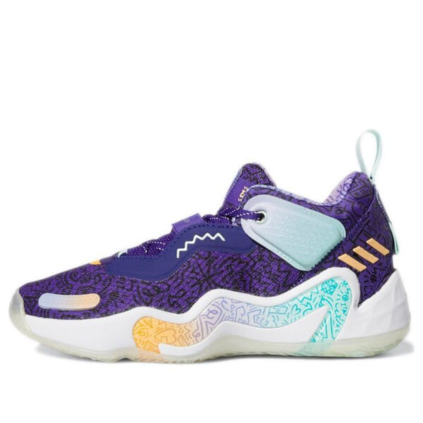 

Кроссовки дон проблема №3 большие дети Adidas, фиолетовый