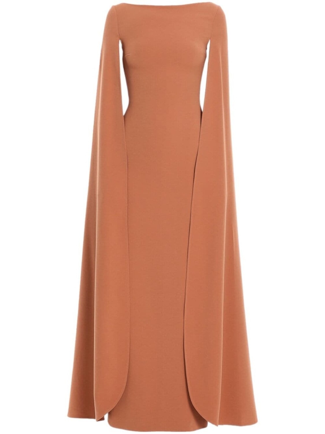 

Solace London платье макси The Sadie с кейпом, коричневый