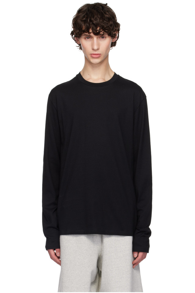 

Длинный рукав с круглым вырезом Jil Sander, черный