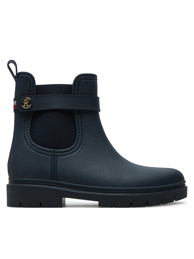 

Резиновые сапоги Tommy Hilfiger Th Stud Rubberised Rainboot FW0FW08168, темно-синий