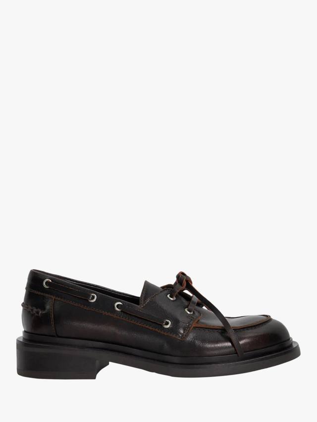 Кожаные лодочные туфли Giigee Dune London, Brown