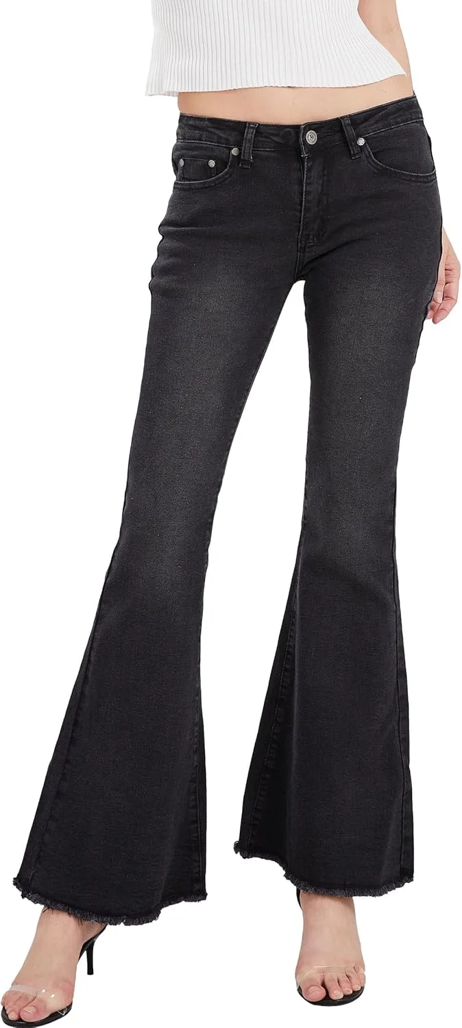 

Женские джинсы CHARTOU с асимметричным кроем, бахромой и разрезами