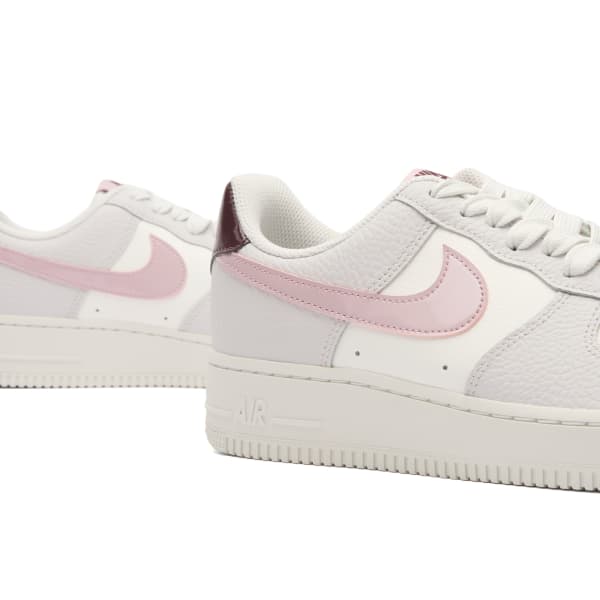 Кроссовки Air Force 1 '07 SE Emea Nike, белый/сливовый/бордовый — фото 3