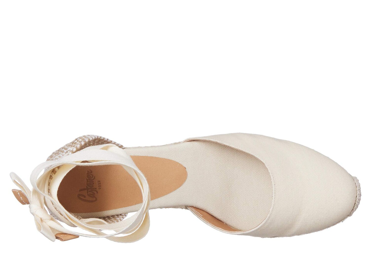 Туфли на каблуке CASTANER Carina 60mm Wedge Espadrille, слоновая кость — фото 4