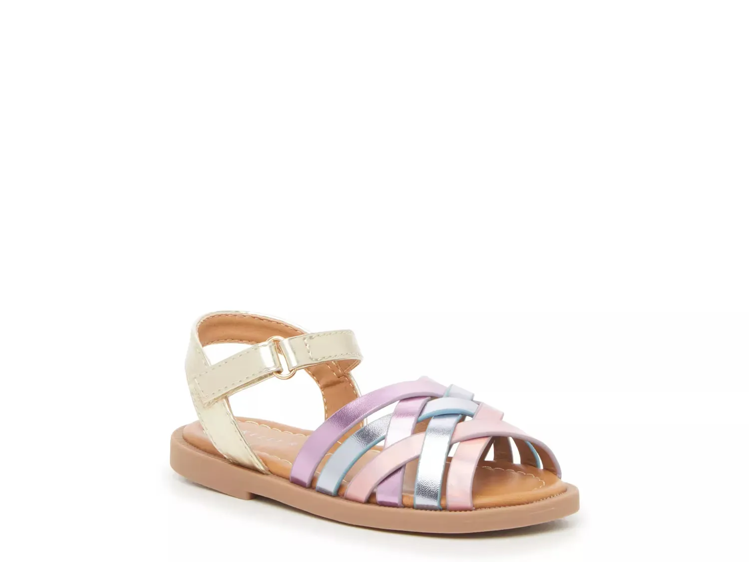 

Сандалии гладиаторы - детские Kelly & Katie, Pink/Blue/Gold Metallic