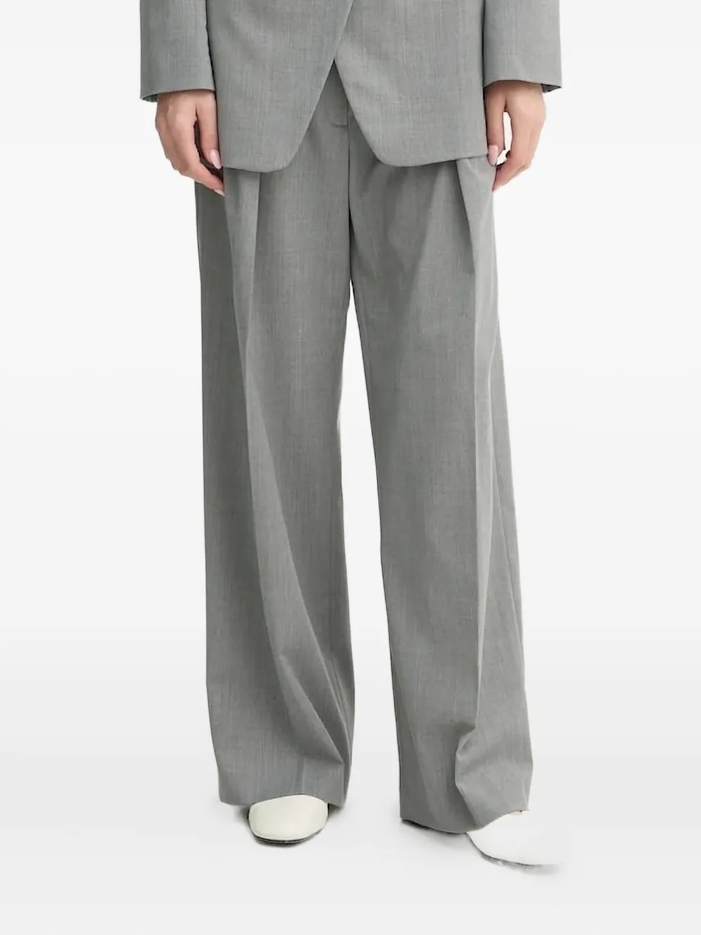 

Брюки строгого кроя со складками Day Birger Et Mikkelsen, серый