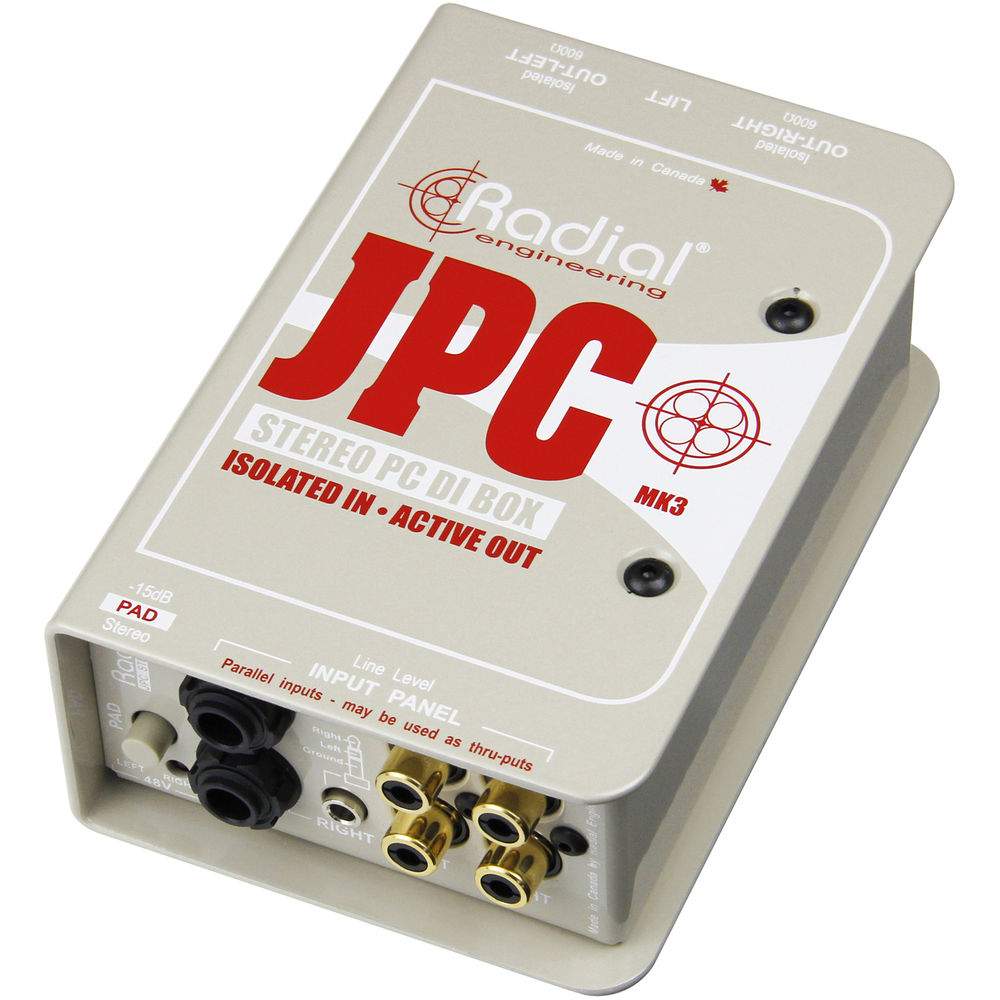 

Директ-бокс Radial Engineering JPC Active Direct Box for Laptop R800 1026