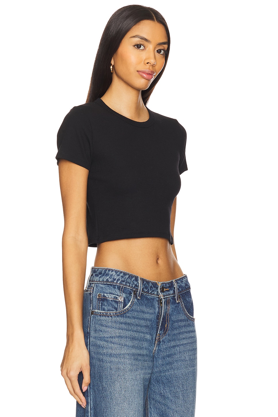 

Футболка kelly crop slim fit Leset, черный