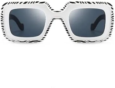 

Модные винтажные квадратные солнцезащитные очки большого размера для женщин и мужчин, с крупной оправой, дорожные солнцезащитные очки UV400 MTZJH, Black Gray