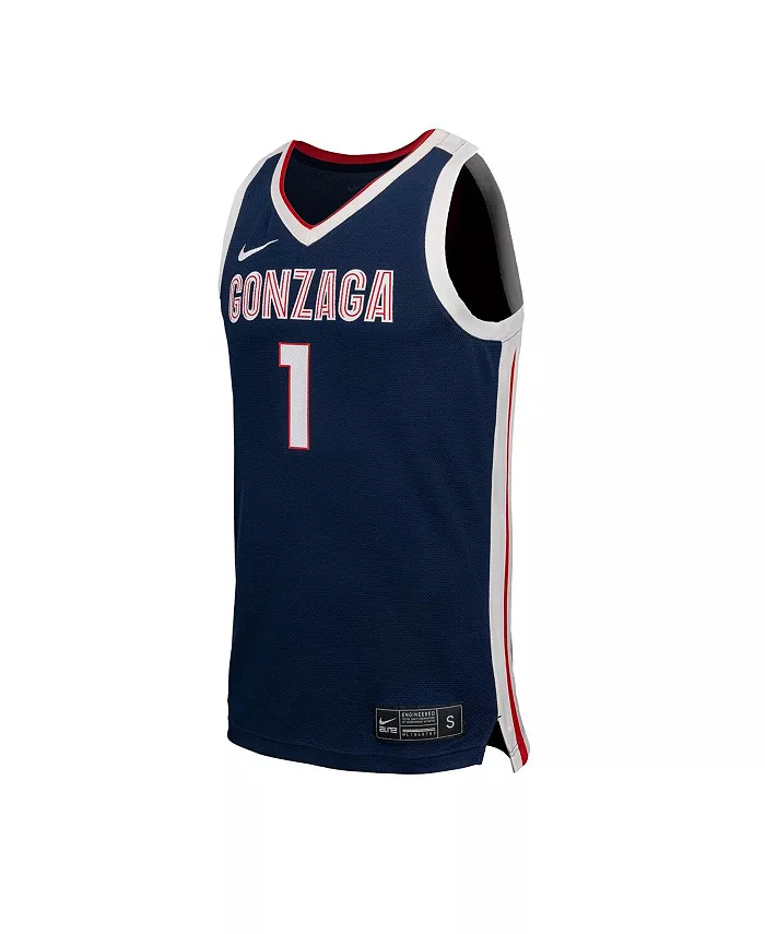 Мужская темно-синяя баскетбольная майка Gonzaga Bulldogs Replica Nike — фото 2