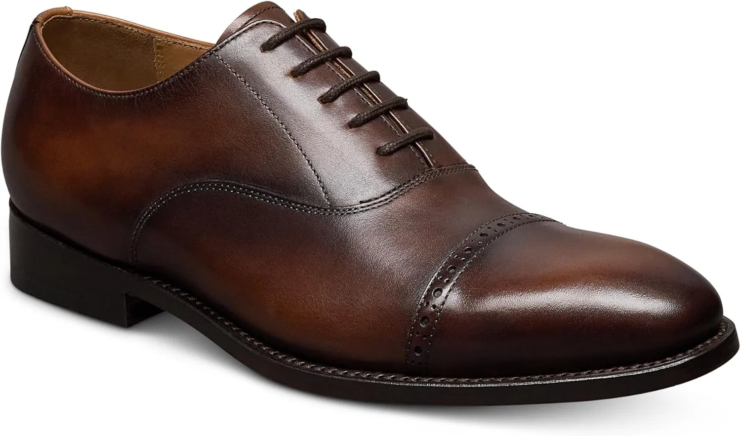 Оксфорды из натуральной кожи Allen Edmonds, Cognac Museum Leather