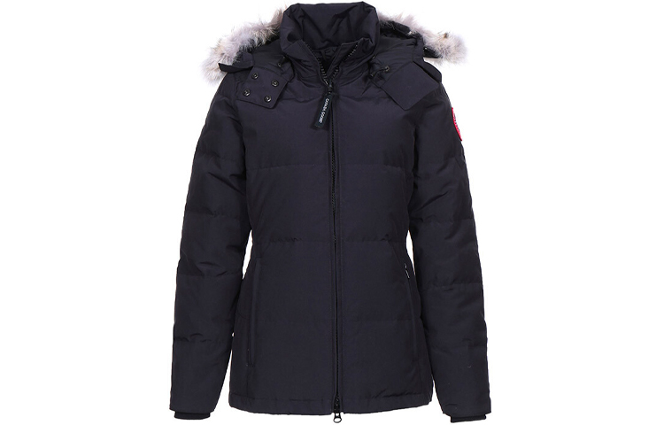 Куртка пуховая Chelsea Series женская тёмно-синяя Canada Goose — фото 2