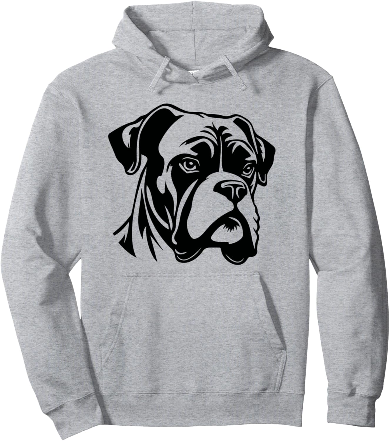 

Толстовка с изображением собаки породы боксер Boxer Dog, серый