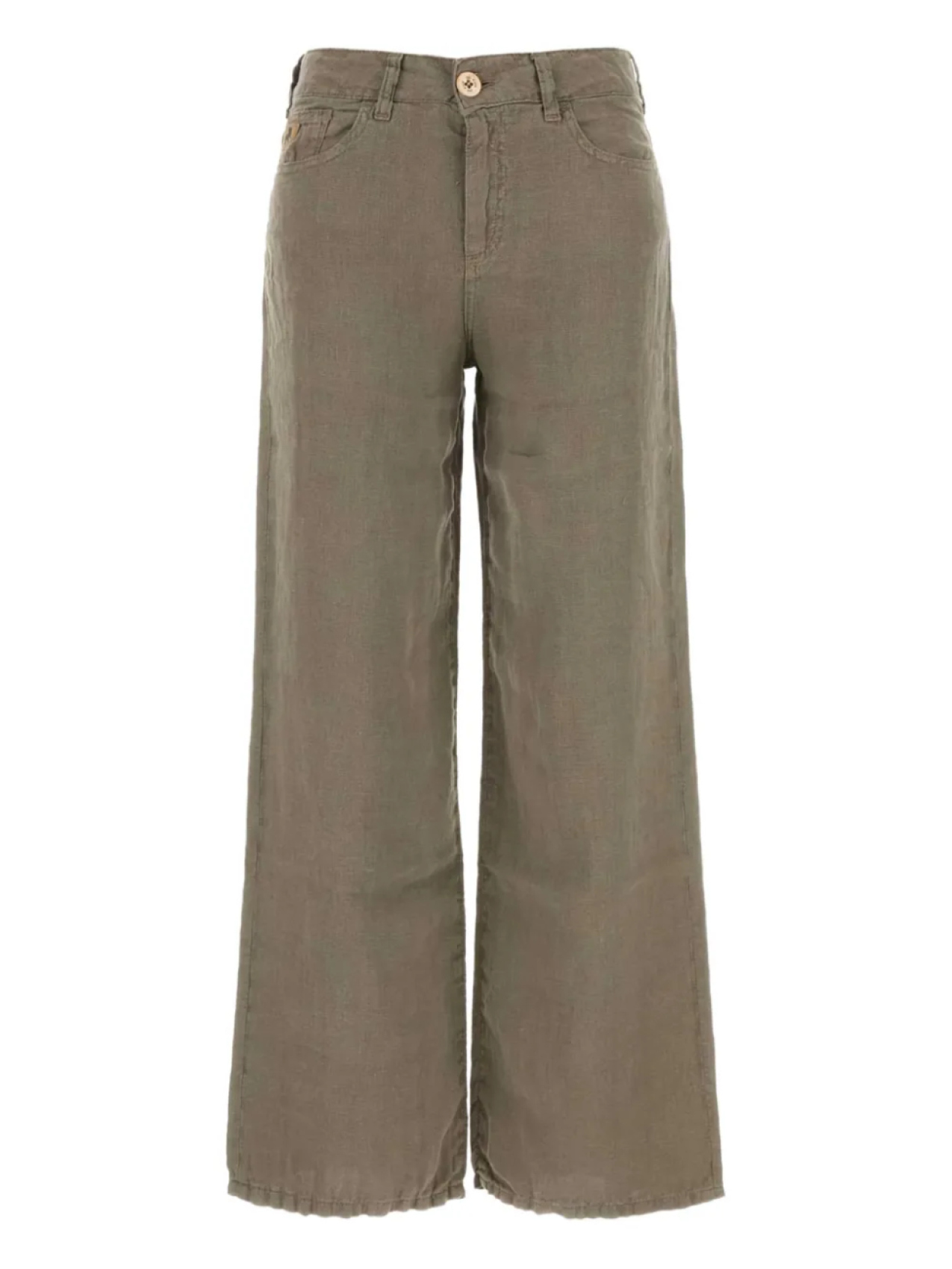 

LOIS JEANS льняные брюки широкого кроя, зеленый