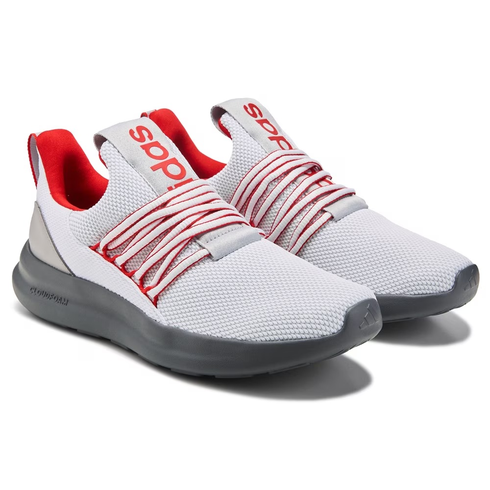

Кроссовки без шнурков Adidas Lite racer adapt 7.0, white/grey/red
