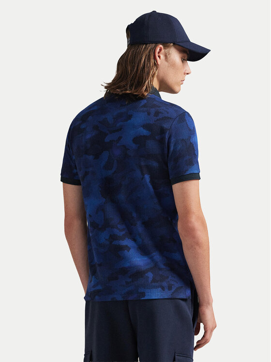 Футболка custom slim fit 710P04010001 Polo Ralph Lauren, синий — фото 3