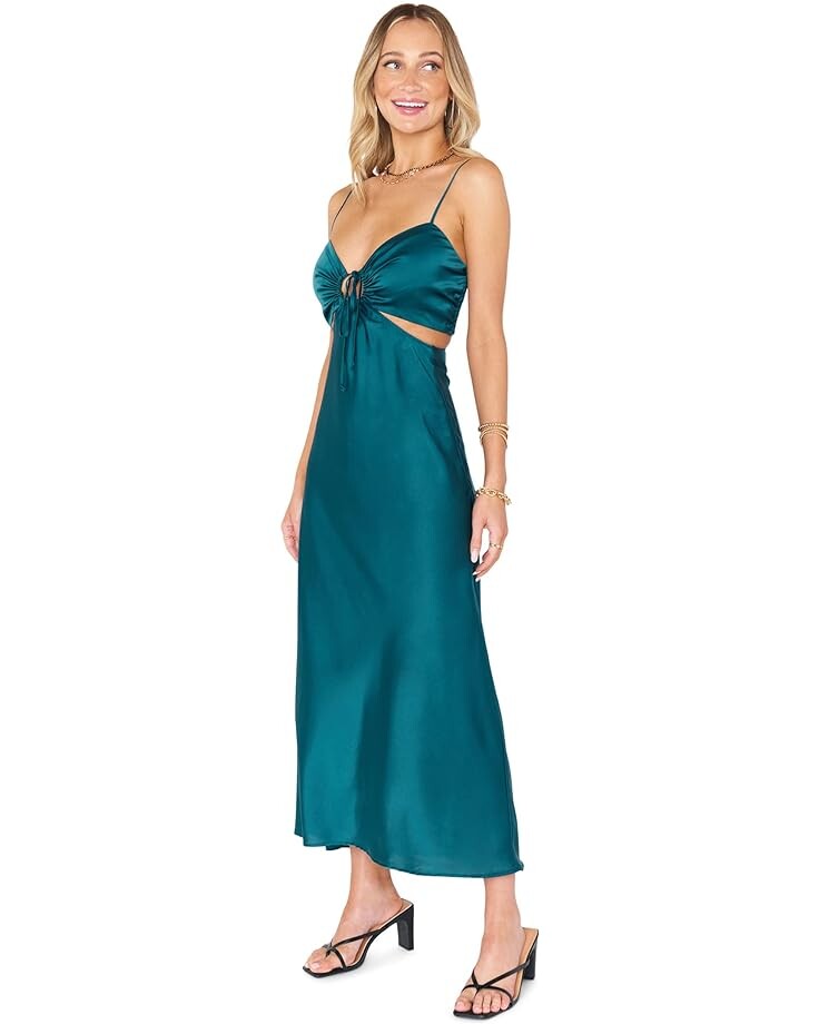 

Платье Show Me Your Mumu Codie Cutout Dress, цвет Jade Luxe Satin