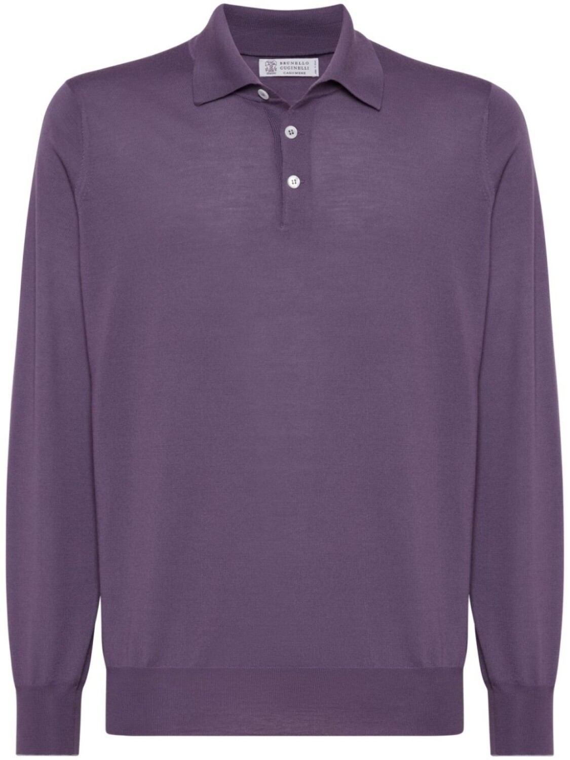 

Brunello Cucinelli рубашка поло с длинными рукавами, фиолетовый