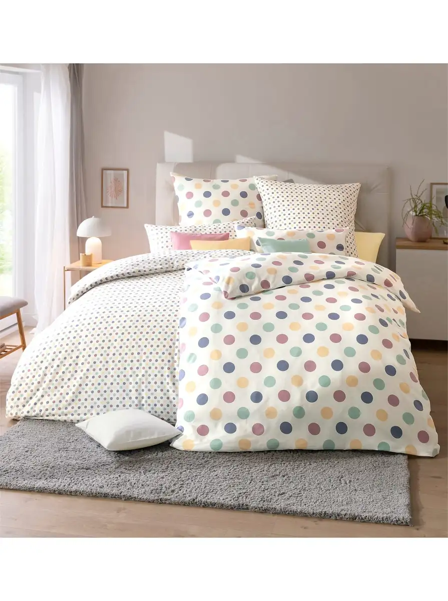 

Пододеяльник, (1 шт.) 2 наволочки 40х40 см, цвет punkte groß