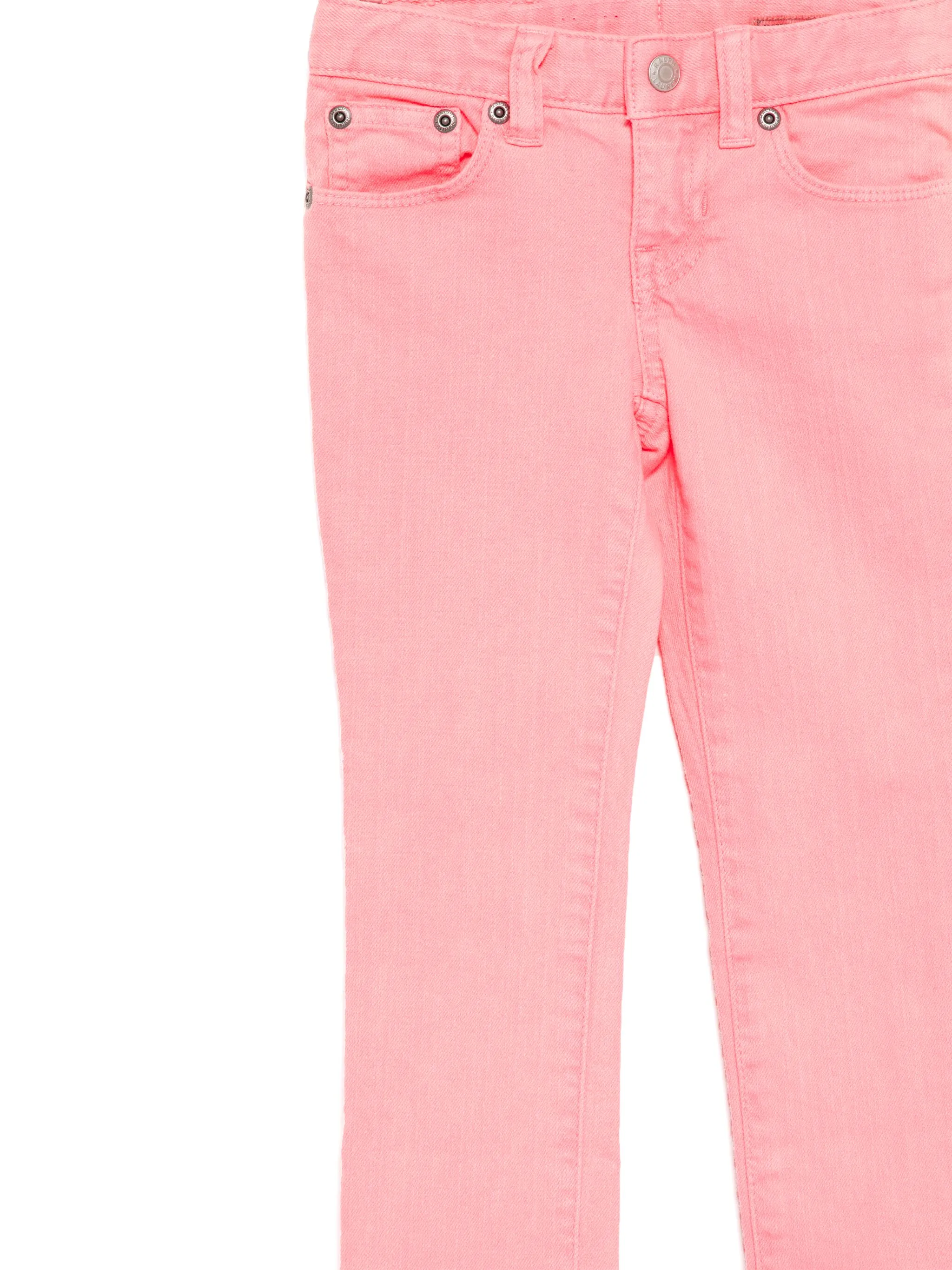 Прямые джинсы Polo Ralph Lauren Kids, розовый — фото 3