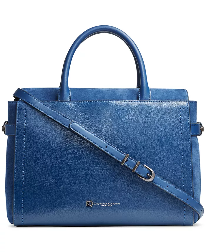 

Замшевая сумка Roslyn с верхней ручкой Donna Karan New York, синий