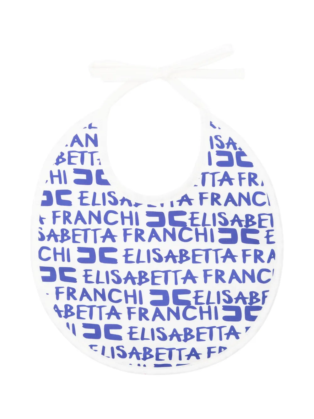 

Нагрудник с логотипом Elisabetta Franchi La Mia Bambina, белый
