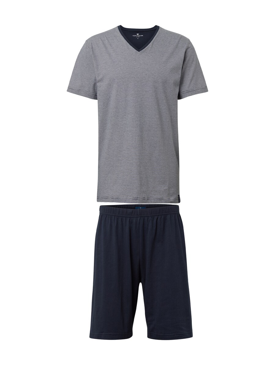 

Короткая пижама TOM TAILOR, цвет Night blue/Dark grey