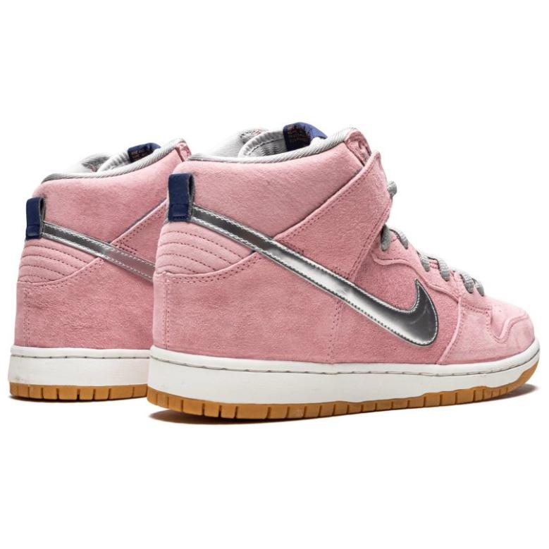 Nike Dunk SB High Нескользящие Легкие Высокие Кроссовки для Скейтбординга Мужские Розовые — фото 3