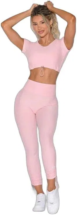 Женский спортивный костюм Bobicloudestock из 2 предметов, розовый