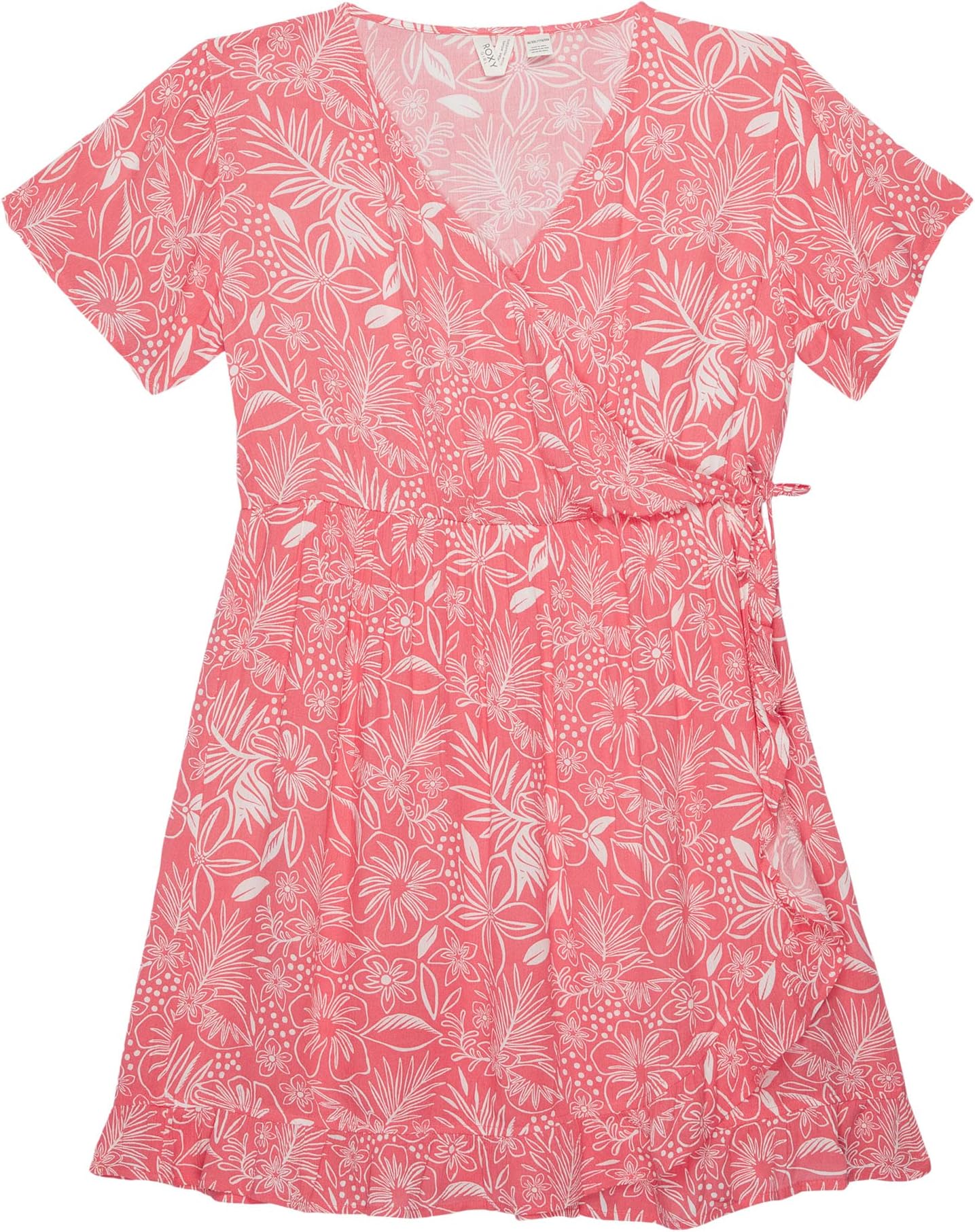 

Платье Roxy That Kind Of Girl Wrap Skater Dress, цвет Sunkissed Coral Tropical Tide