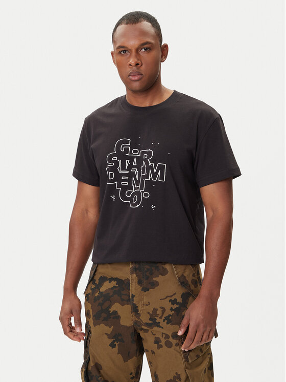 

Футболка regular fit HD Print D26824-D975 G-Star Raw, чёрный