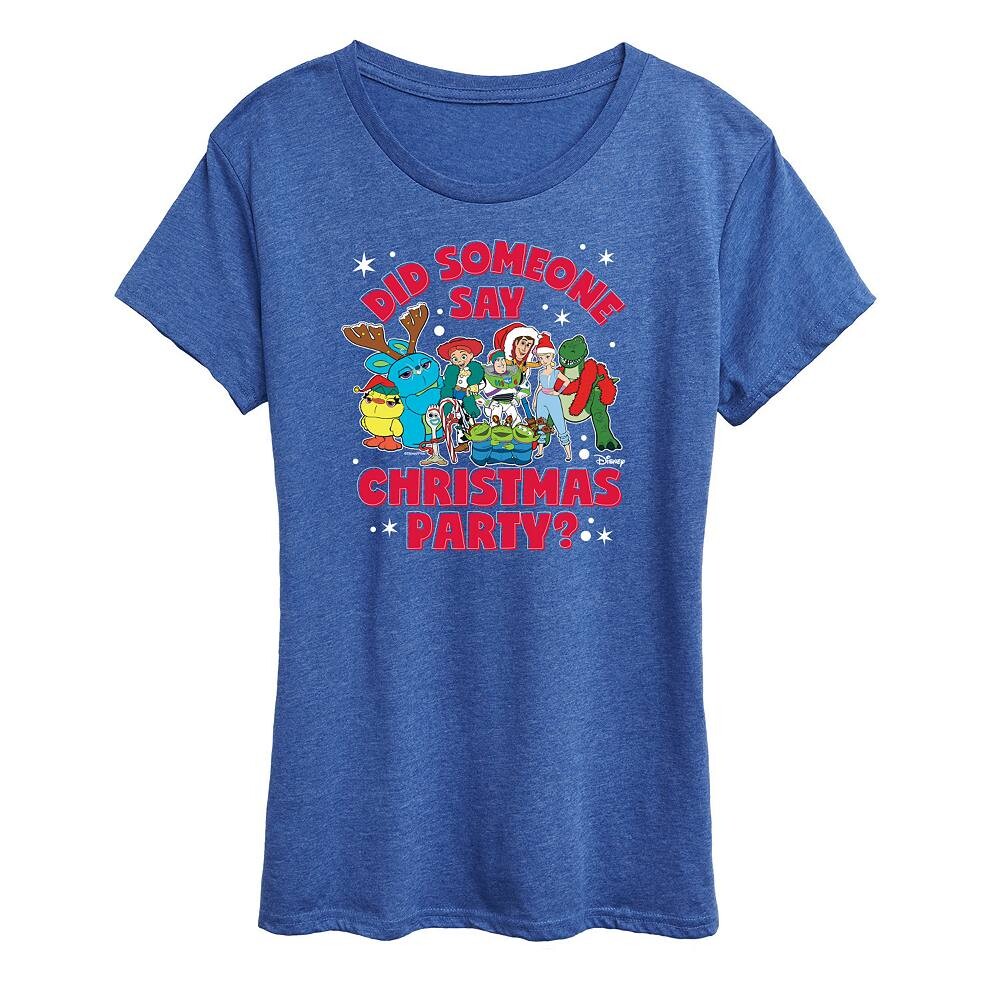 

Женская футболка с рисунком для рождественской вечеринки Disney/Pixar's Toy Story Disney / Pixar, цвет Heather Royal Blue