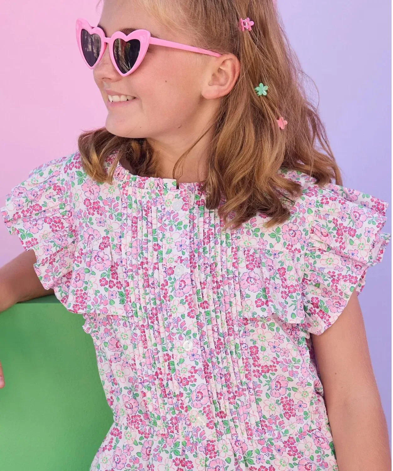 Bisby Платье Rodeo Floral Dress в розовом цвете от Bloomsbury Blossoms — фото 3