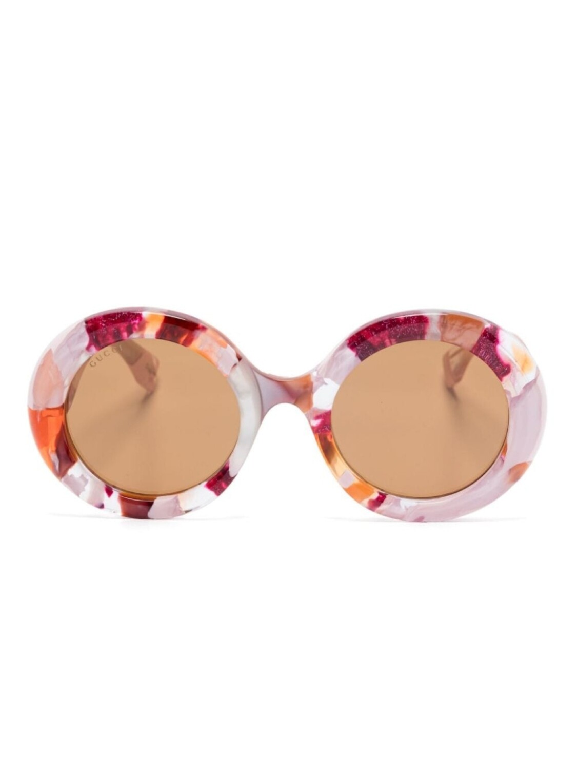 

Солнцезащитные очки Gucci Eyewear в круглой оправе, розовый