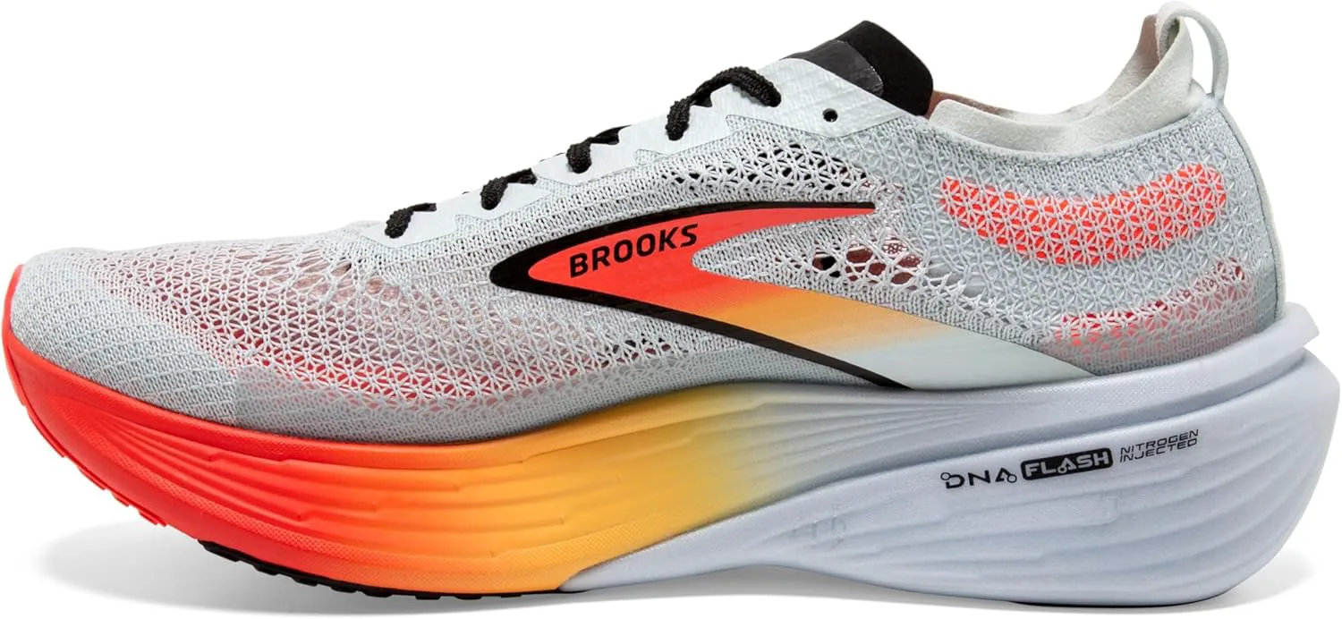 Кроссовки Brooks Unisex Hyperion Elite 4 для бега нейтральной посадки для мужчин и женщин, синий/коралловый/оранжевый — фото 3