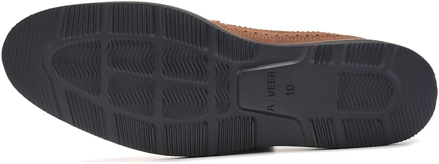 Мужские замшевые ботинки A. Veer Ellis с перфорацией, Tobacco Suede — фото 2