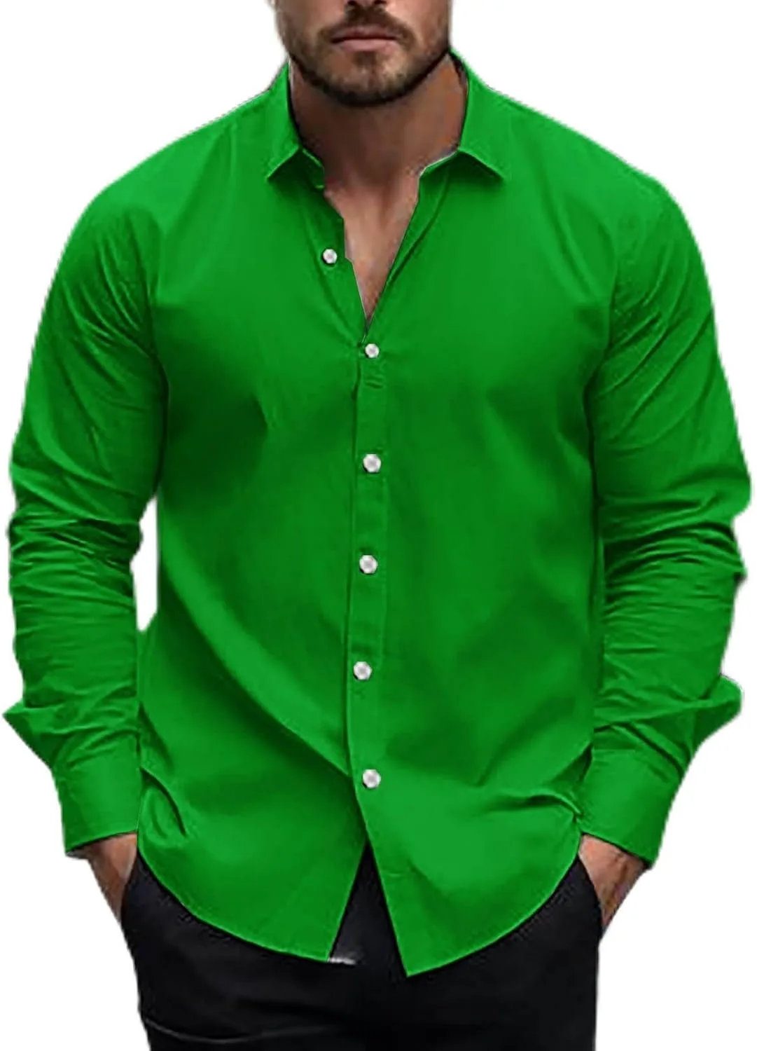 

Мужская футболка с длинным рукавом и лацканами для отдыха