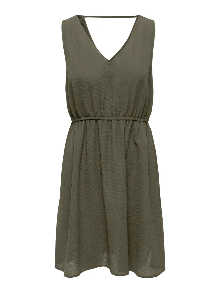

Only мини-платье "ONLNOVA LIFE VIS SARA STRING DRESS SOLID", цвет Kalamata