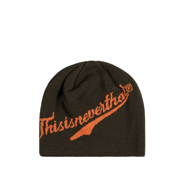 

Шапка script logo no cuff beanie Thisisneverthat, зеленый