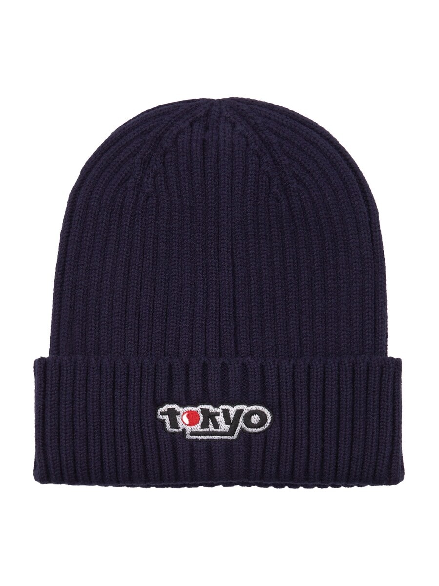 

Шапка Pull&Bear Beanie, темно-синий