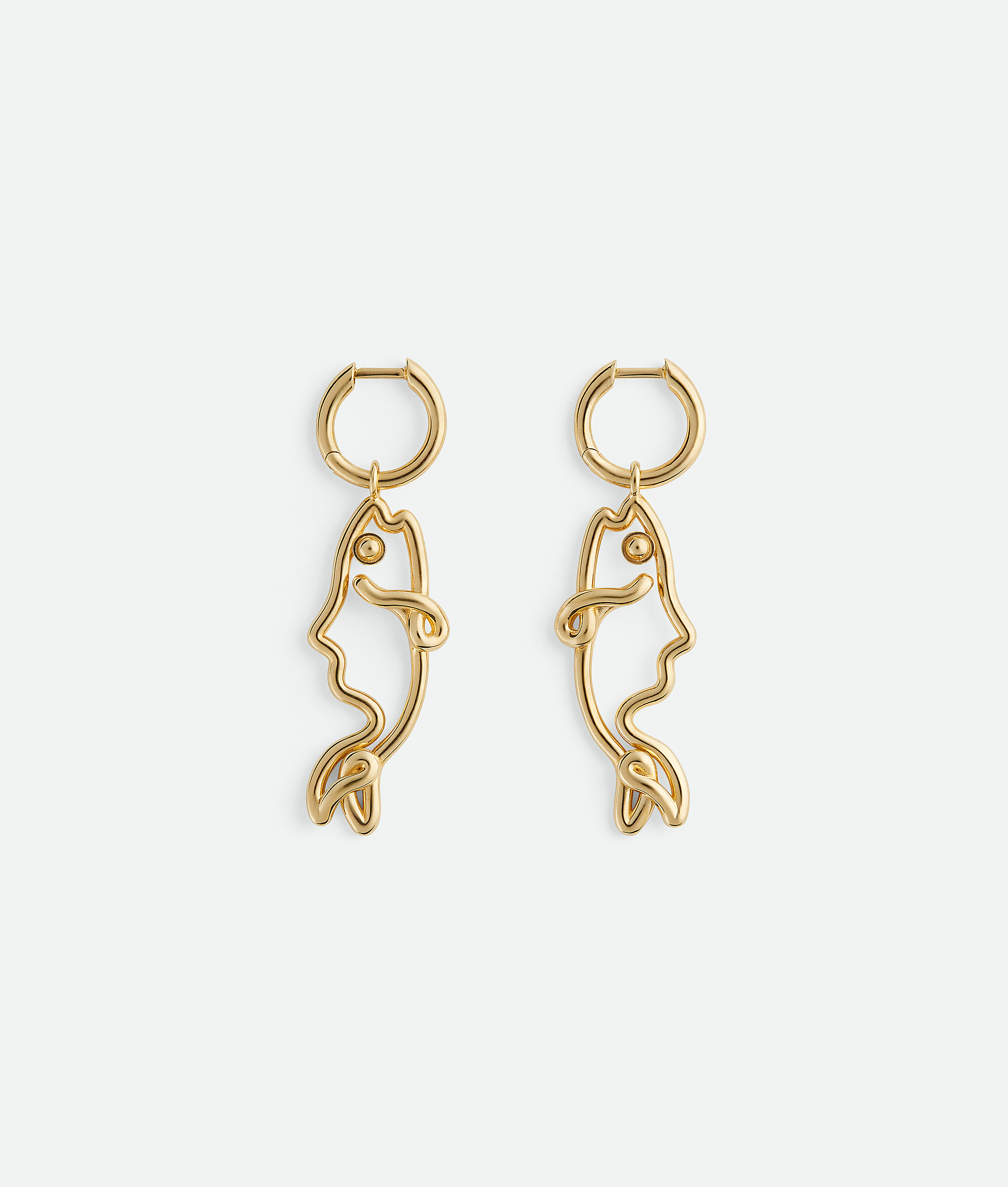 

Fish earrings BOTTEGA VENETA, желтое золото