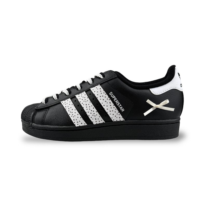 

Adidas Originals Superstar 2 устойчивые к истиранию низкие детские скейтбординг кроссовки Black для подростков