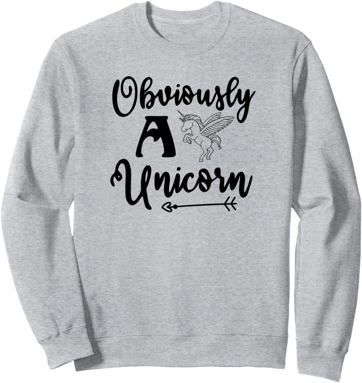 

Единорог с забавным рисунком - толстовка для любителей единорогов Obviously A Unicorn, серый