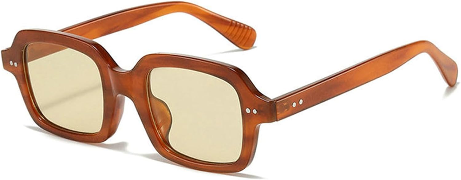 

Willochra Модные маленькие солнцезащитные очки неправильной формы для мужчин и женщин. Классические квадратные солнцезащитные очки с заклепками. Винтажные солнцезащитные очки для женщин с защитой от УФ-излучения UV400, C5