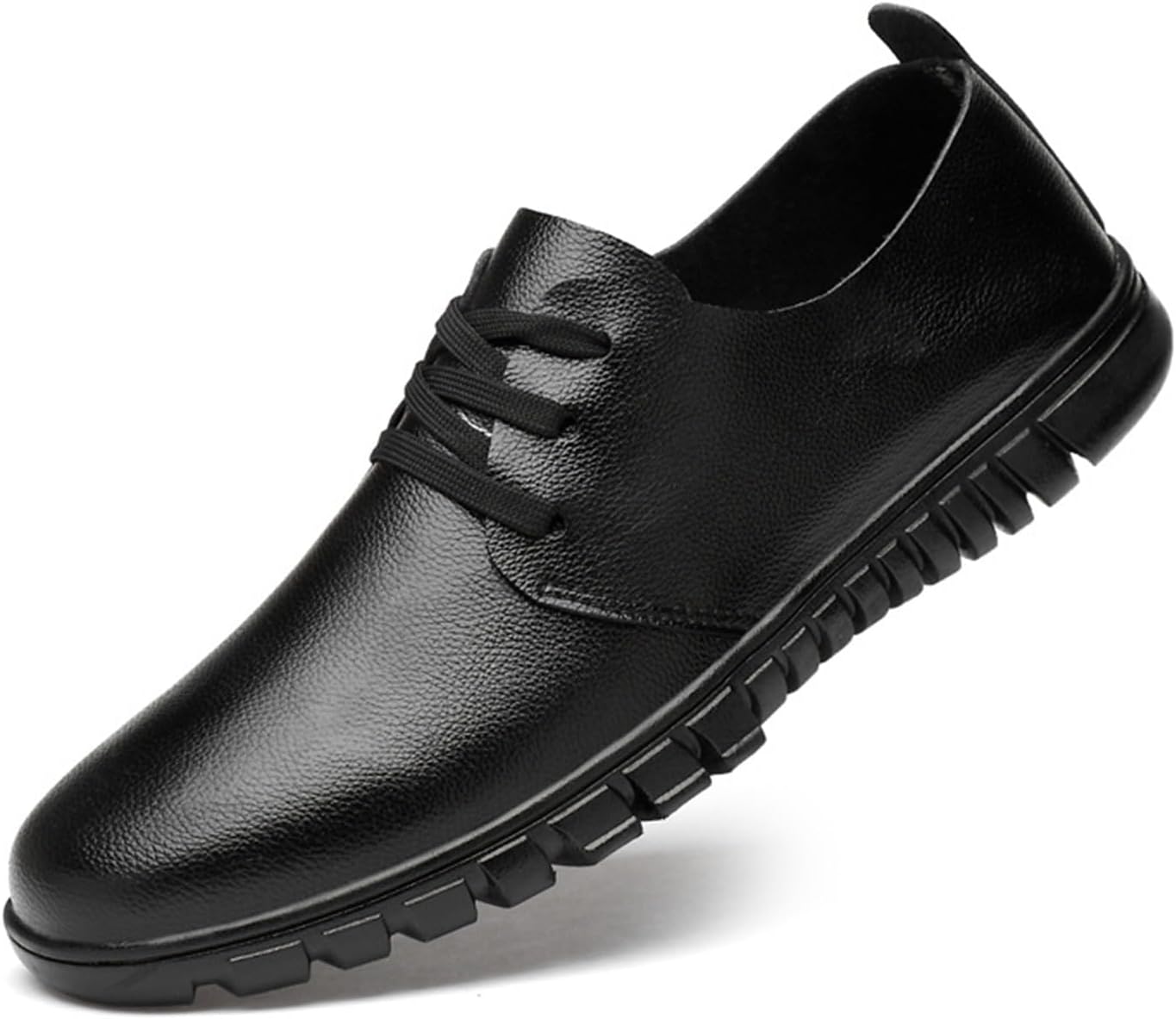 

Мужские модные кроссовки NIAIRKE из кожи, ретро стиль, повседневная обувь для мужчин, дышащие мужские кроссовки, черный