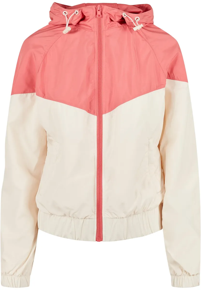 

Анорак URBAN CLASSICS " Urban Classics Women's Ladies Arrow Windbreaker" (1 шт.), с капюшоном, розовый