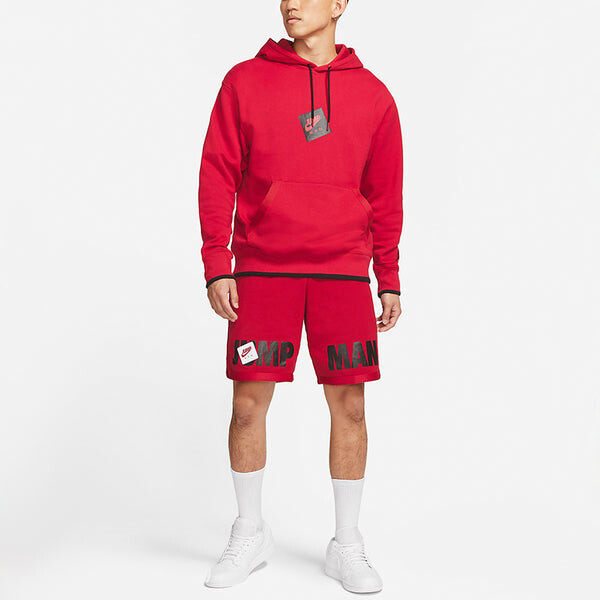 Толстовка Air Jordan MENS Jumpman Classics Logo Print Basketball Red, красный — фото 3